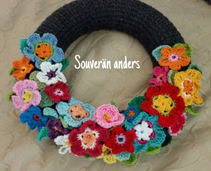 Ein selbstgemachter Türkranz.